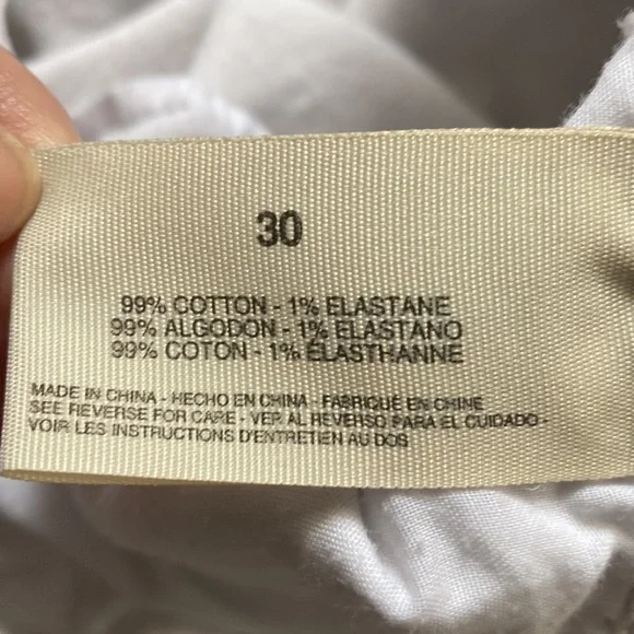 White Denim Jean Shorts by Rachel Roy - Picture 5 of 6